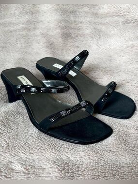 Size 6 Beaded Heeled Sandals